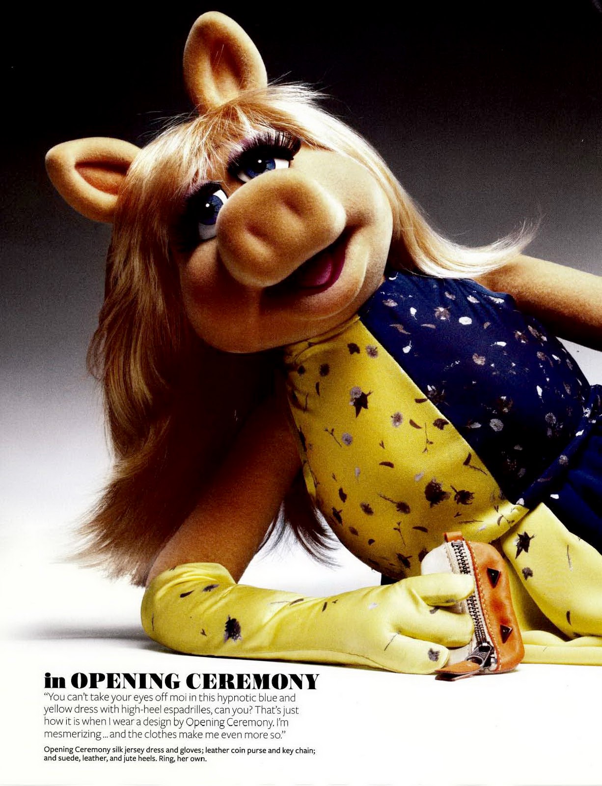 Miss Piggy for InStyle Magazine