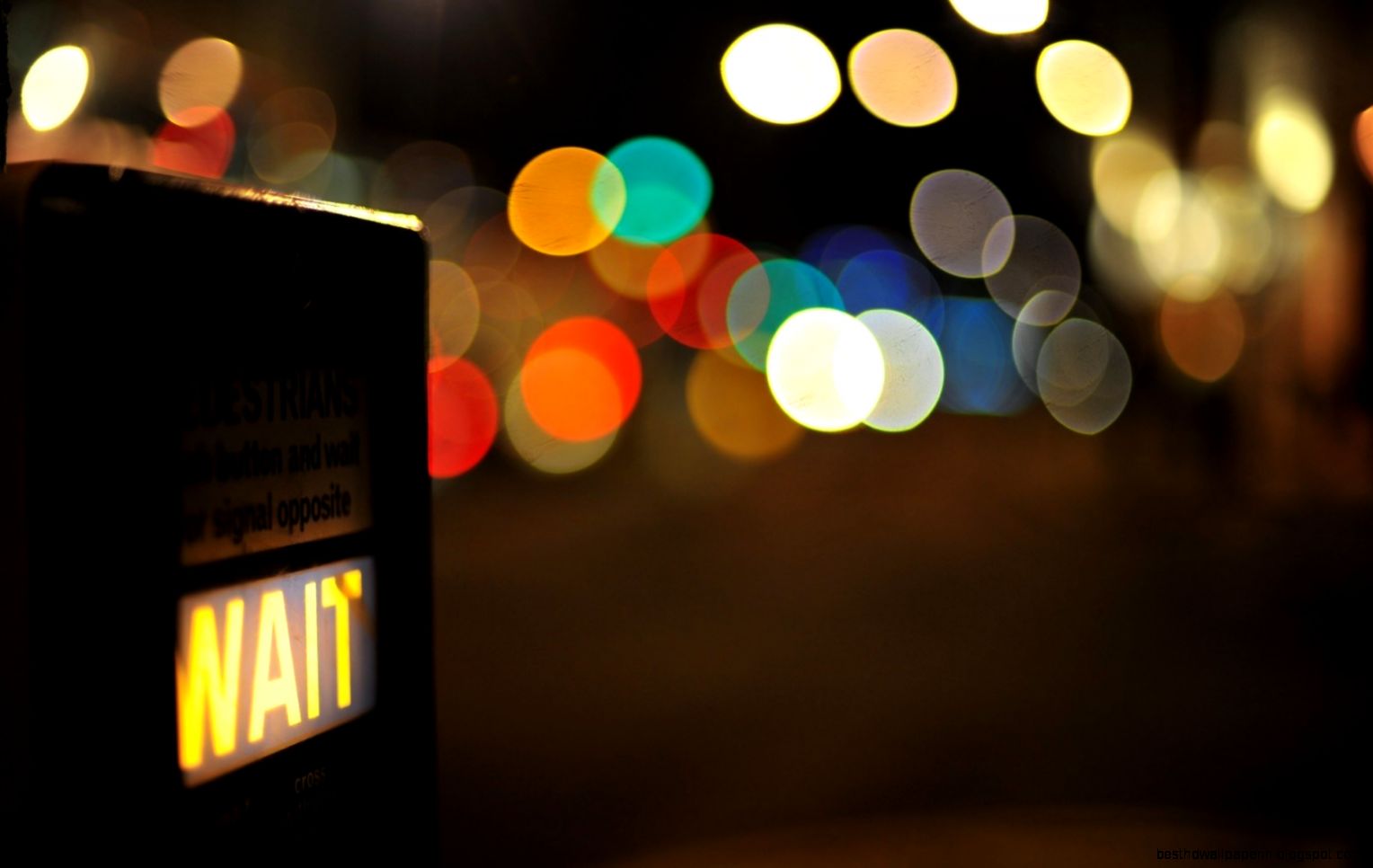 City Wait Close Up Lights Night Bokeh 6949973