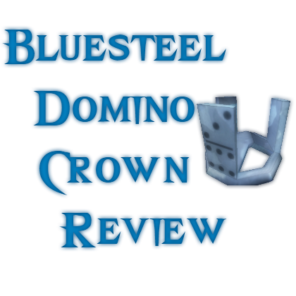 Roblox Item Reviews Bluesteel Domino Crown Review - roblox domino crown texture
