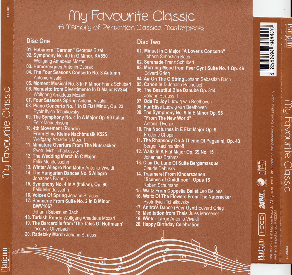 [Classical] Various Artists - My Favourite Classic (2012) (2CD) [FLAC]