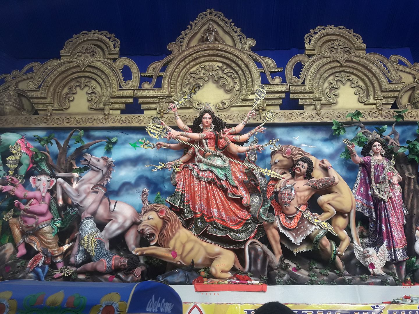 Durga Puja 2017 photos of Bihar Sharif Durga Puja pandal
