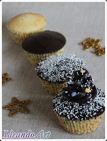 Cupcakes coco y choco decoración Navidad