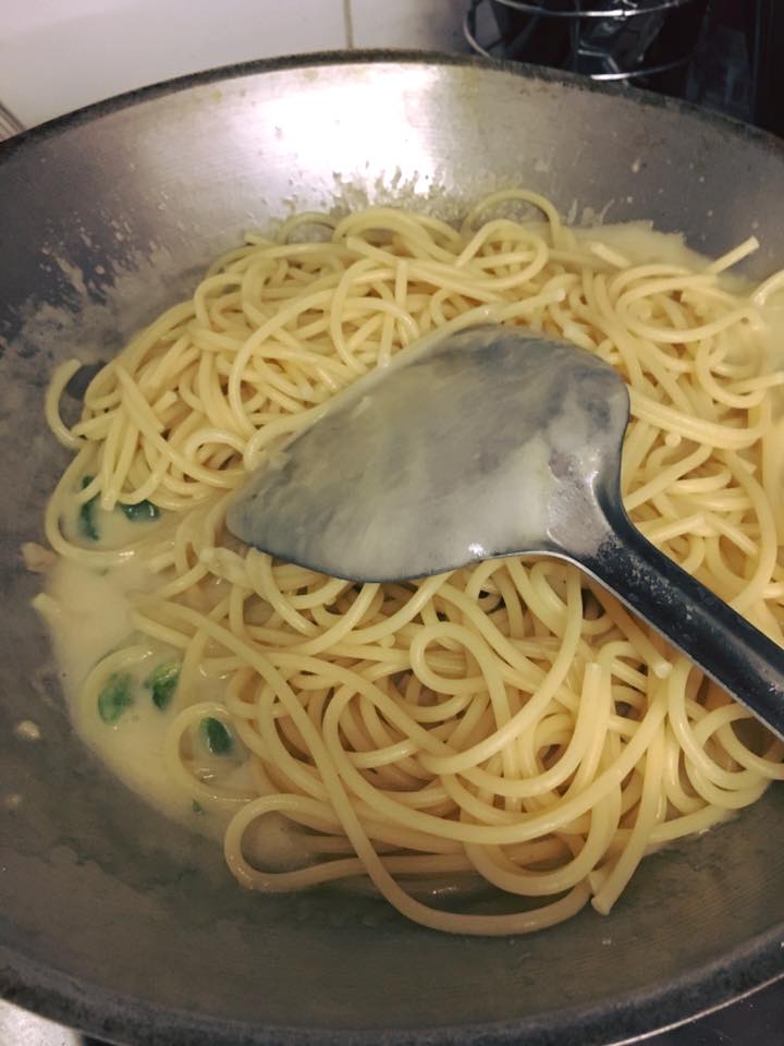 Resepi Spaghetti Carbonara Dengan Susu Cair  Pewarna d