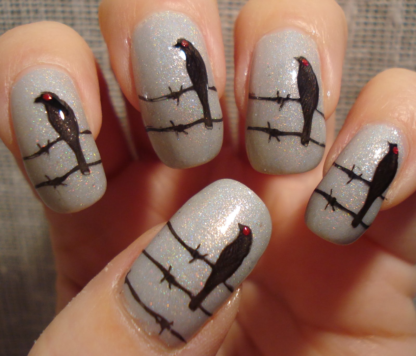 Little Miss Nailpolish "The Birds" Nail Art