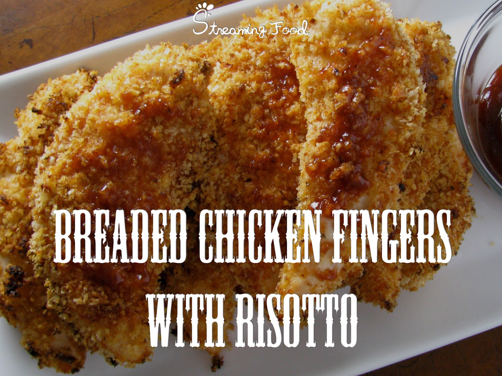 Breaded Chicken Fingers With Rice Streaming Food