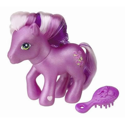 Details about   G3 My Little Pony Blossomforth 2004 Blue Flowers Mark Wte Pink Tinsel Hair 