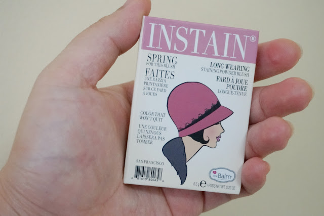 theBalm Instain Long-Wearing Powder Staining Blush in Houndstooth