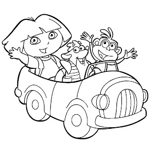 dora coloring pictures to print