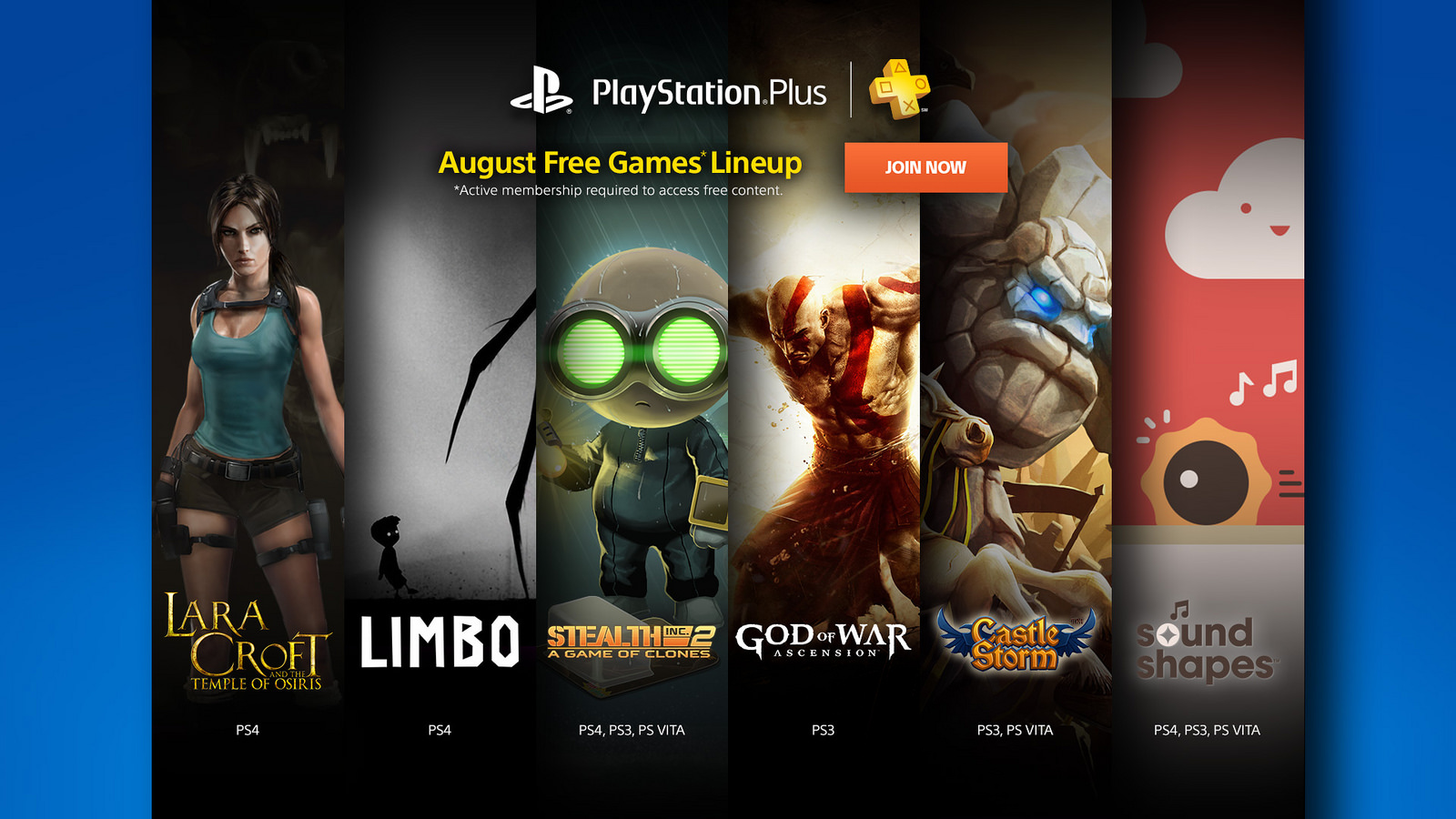 PlayStation Plus confira os jogos gratuitos de agosto PlayStation Blast