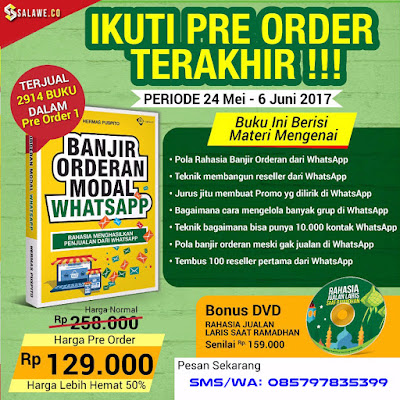 Order Buku Banjir Ordel Modal WhatsApp