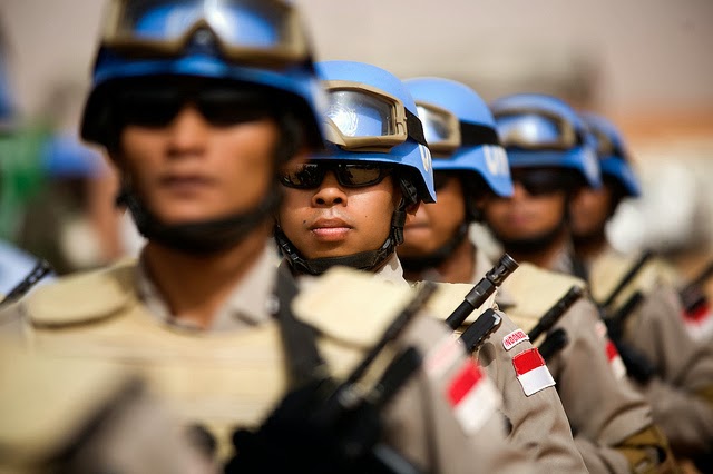 Kontingen Polri-TNI di Sudan terima medali PBB
