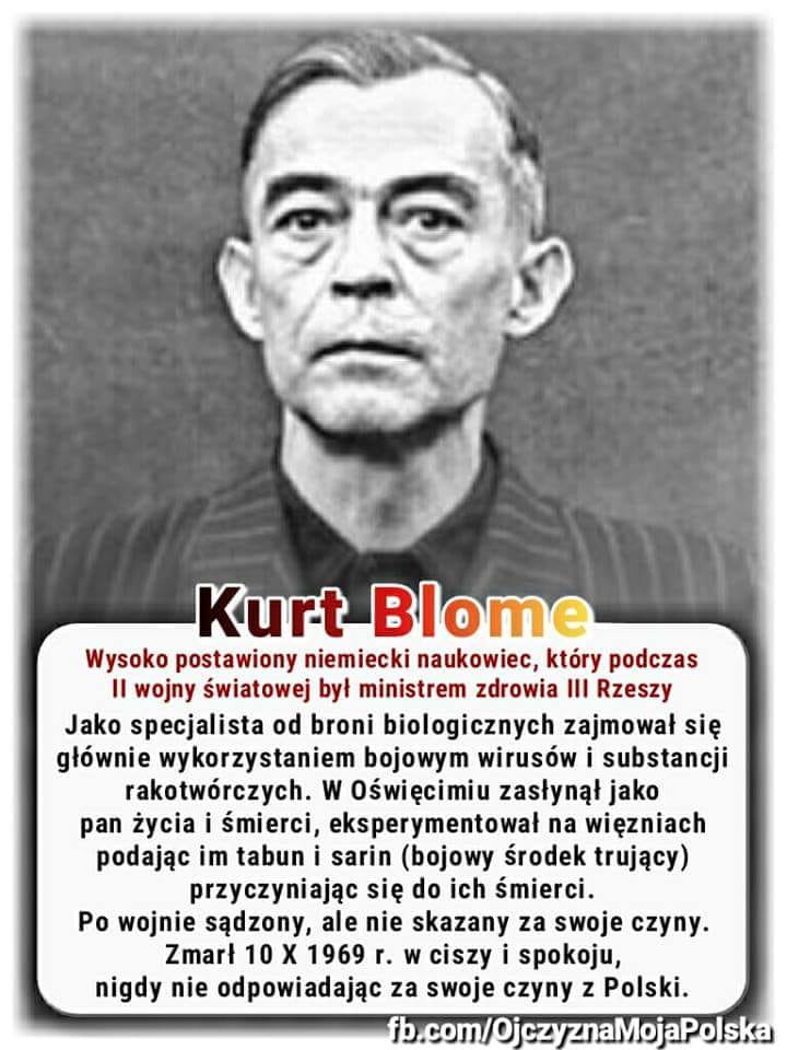 Polish Holokaust Kurt Blome Übersetzung / tłumaczenie