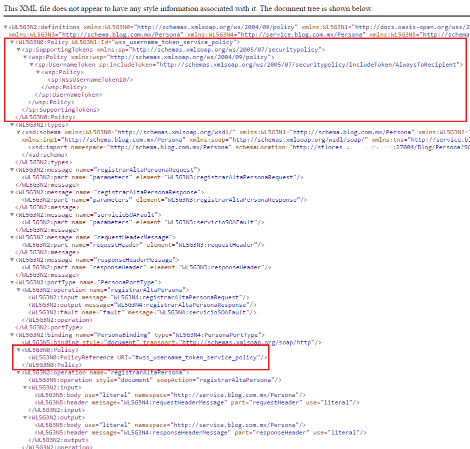 OWSM and WSSecurity Username Token Authentication for SOAP and REST