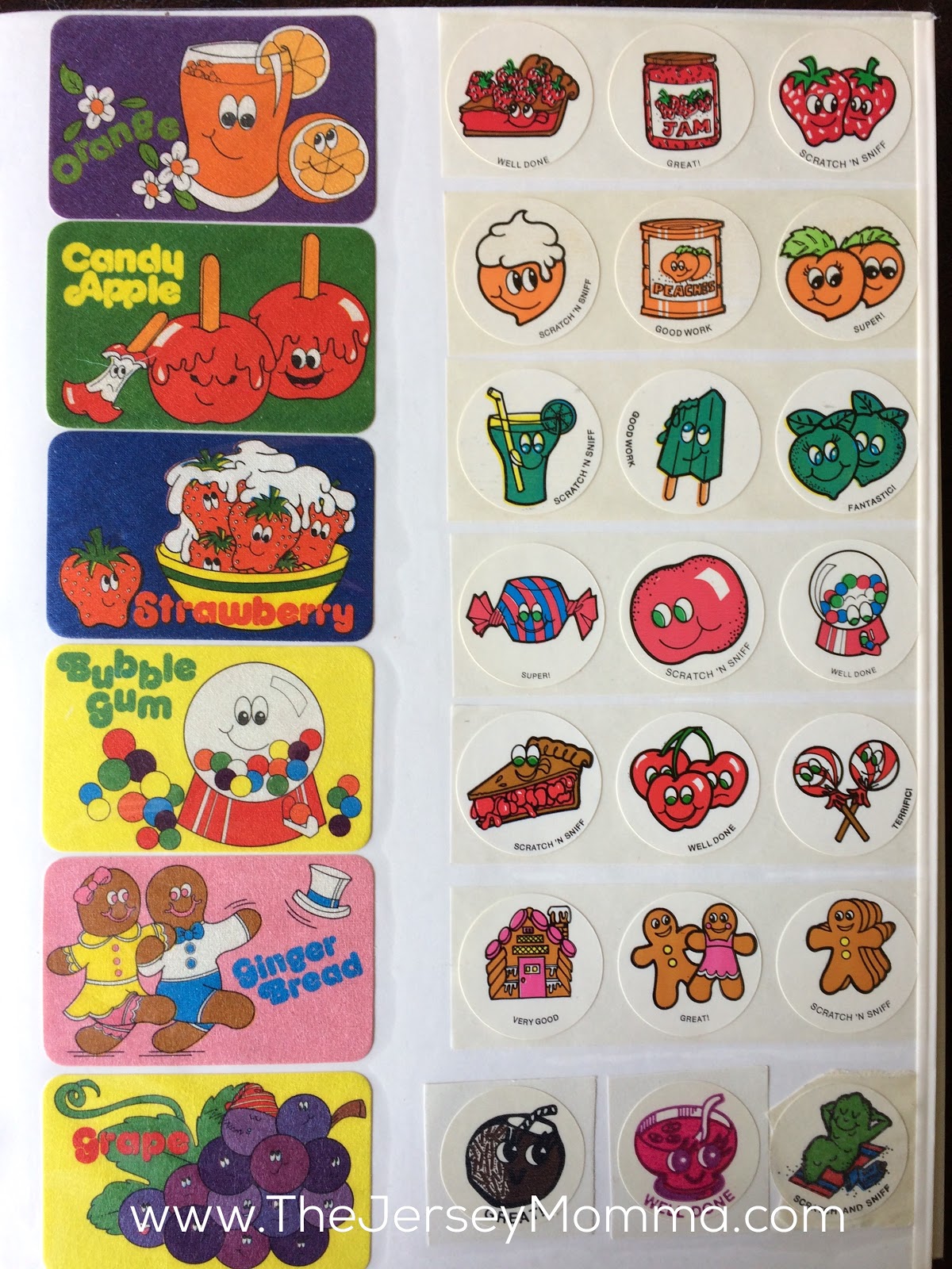 Scratch and Sniff Stickers 80's Flashback! The Jersey Momma