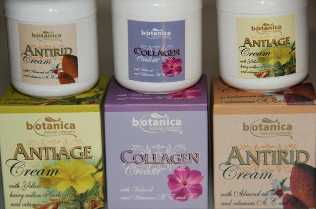 Botanica kreme za lice- antiage, antirid, collagen