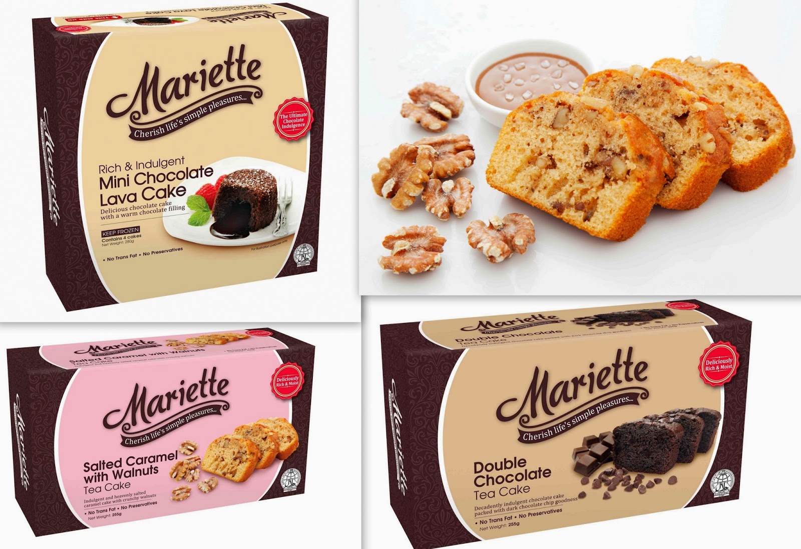 Mariette Cakes ALLNEW Instant Halal Tea Cakes & Mini Lava Cakes