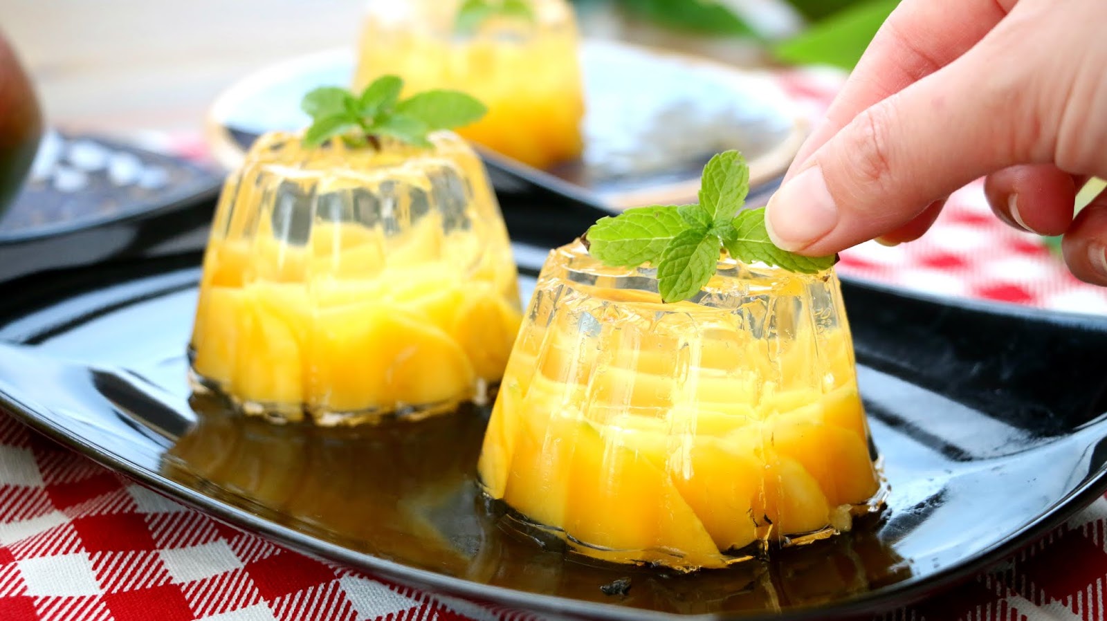 Josephine's Recipes How to Make Mango Rose Jelly Pudding
