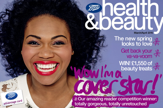 0 Nigerian girl makes front cover of Boots UK with un-retouched pic