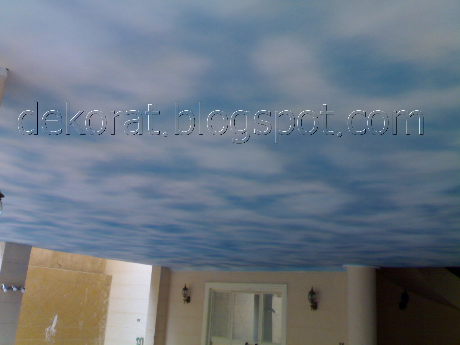 طرق مختلفة لرسم سحابة و سماء على السقف Ways To Paint Clouds On The Ceiling