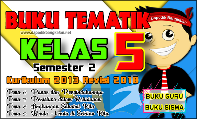 Buku Tematik Kelas 5 Semester 2 Kurikulum 2013 Revisi 2018