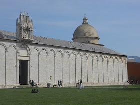 The Campo Santo is part of the Piazza dei Miracoli complex, the most famous landmark of which is the Leaning Tower