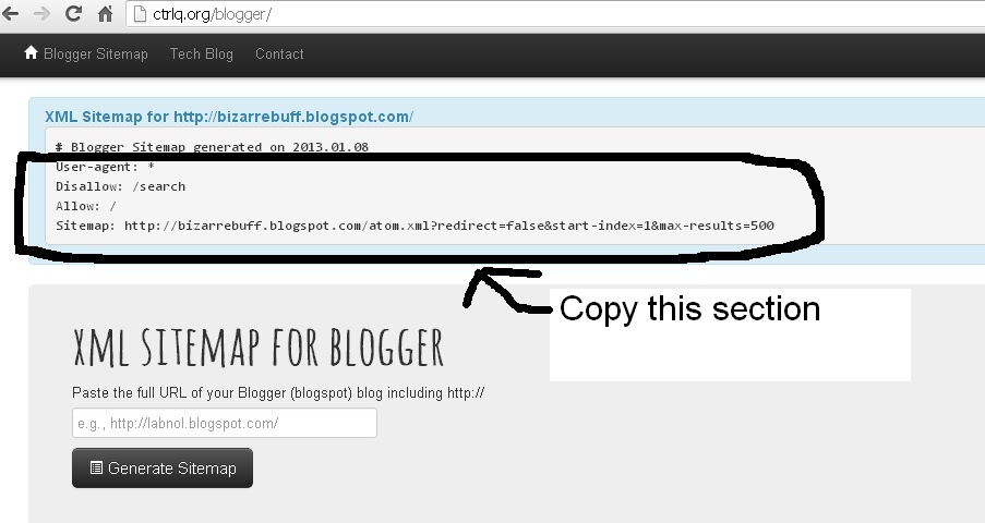 page title