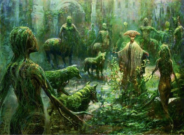 As sombrias ilustrações de terror e fantasia de Seb McKinnon Seb McKinnon deviantart ilustrações fantasia sombria terror games magic