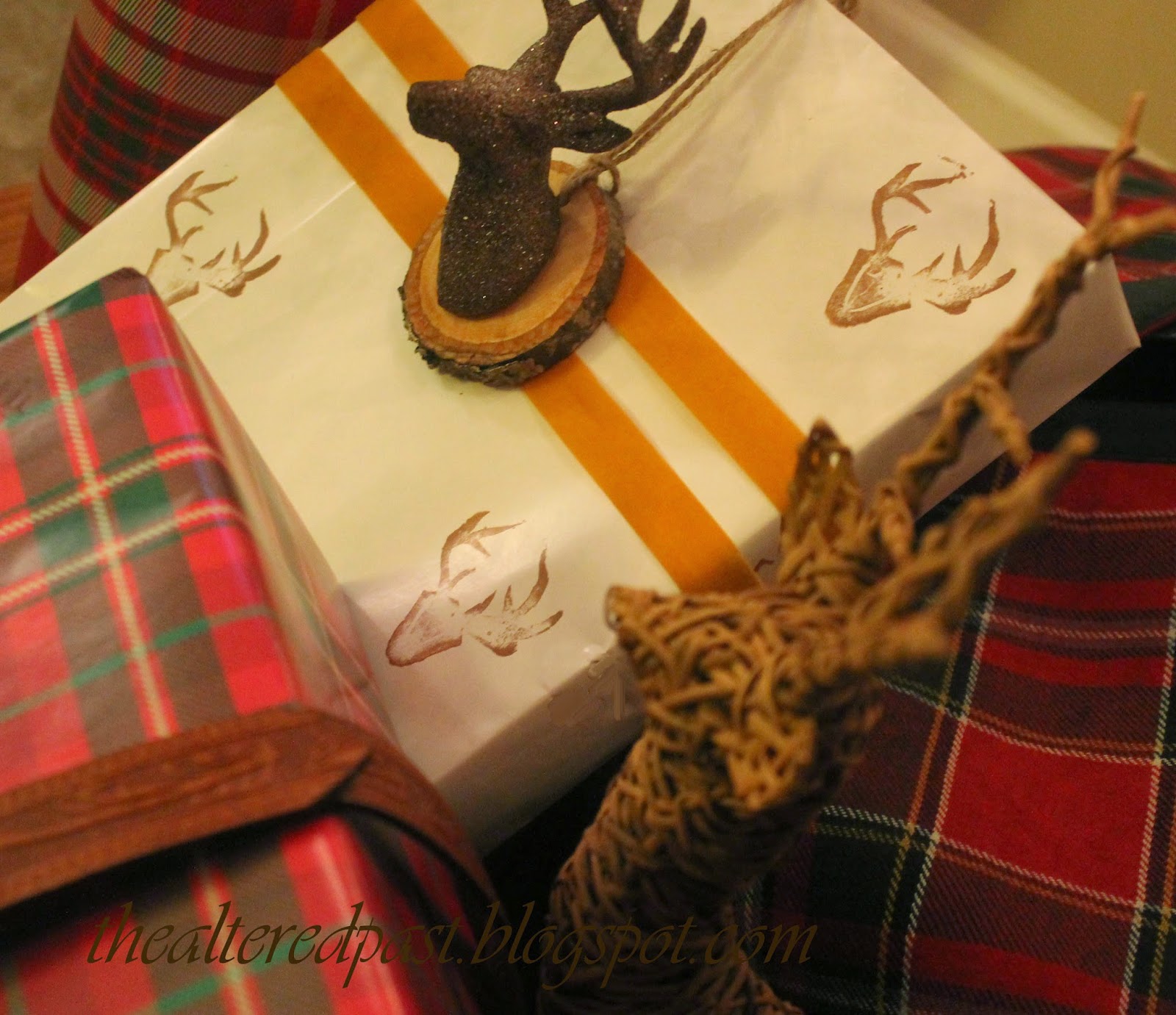 hunt themed gift wrap, the altered past blog