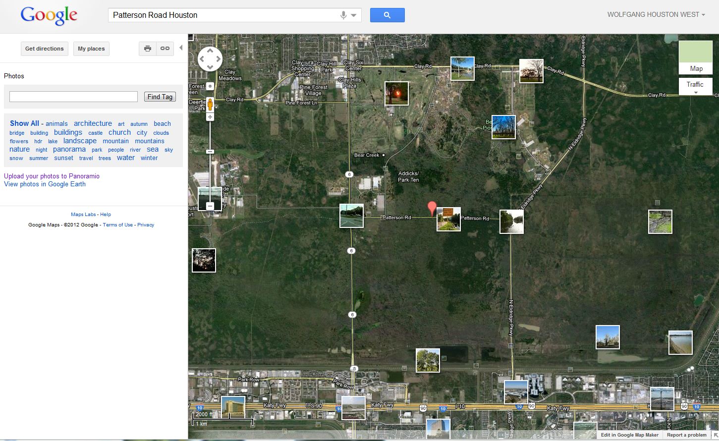 HTownWest Photo Blog Patterson Rd. in Addicks Rervoir closed again