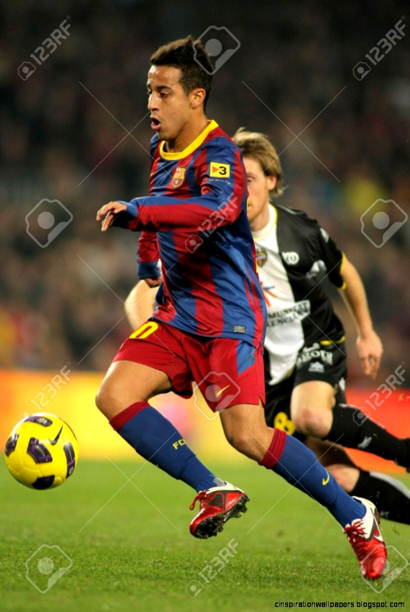 Thiago Alcantara Of Barcelona During A Spanish League Match