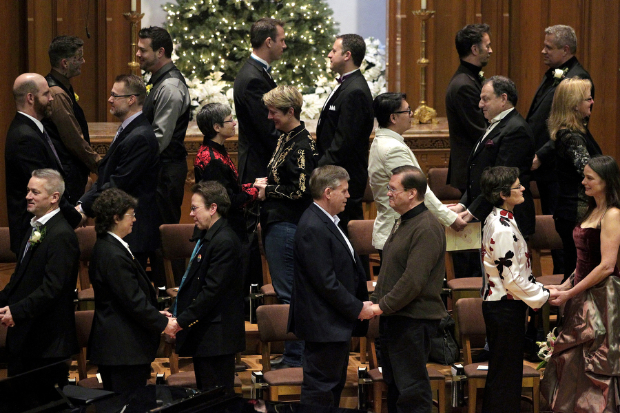 Jordan Stead Group Gay Marriage Ceremony First Baptist Reuters 