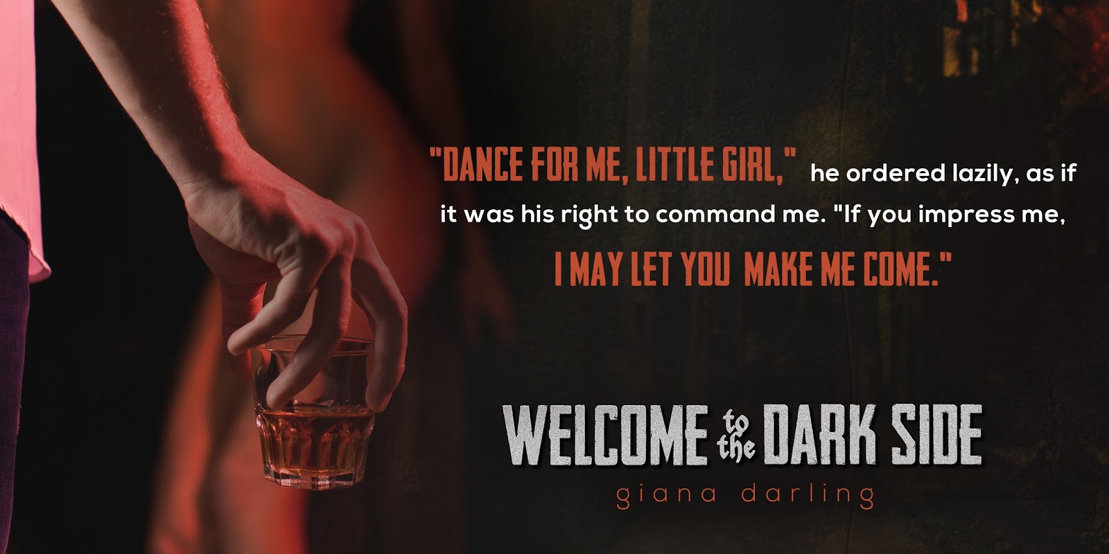 Cover Reveal: Welcome to the Dark Side by Giana Darling.