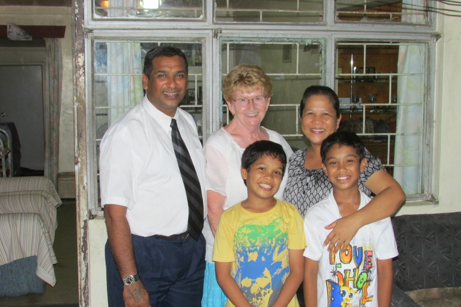 COLLINS IN THE SOUTH PACIFIC: Family Home Evening with the Raman Family