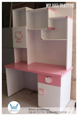 Bàn học Hello Kitty MSP: G2NK-TH.KITTY02 dành cho bé gái học tiểu học