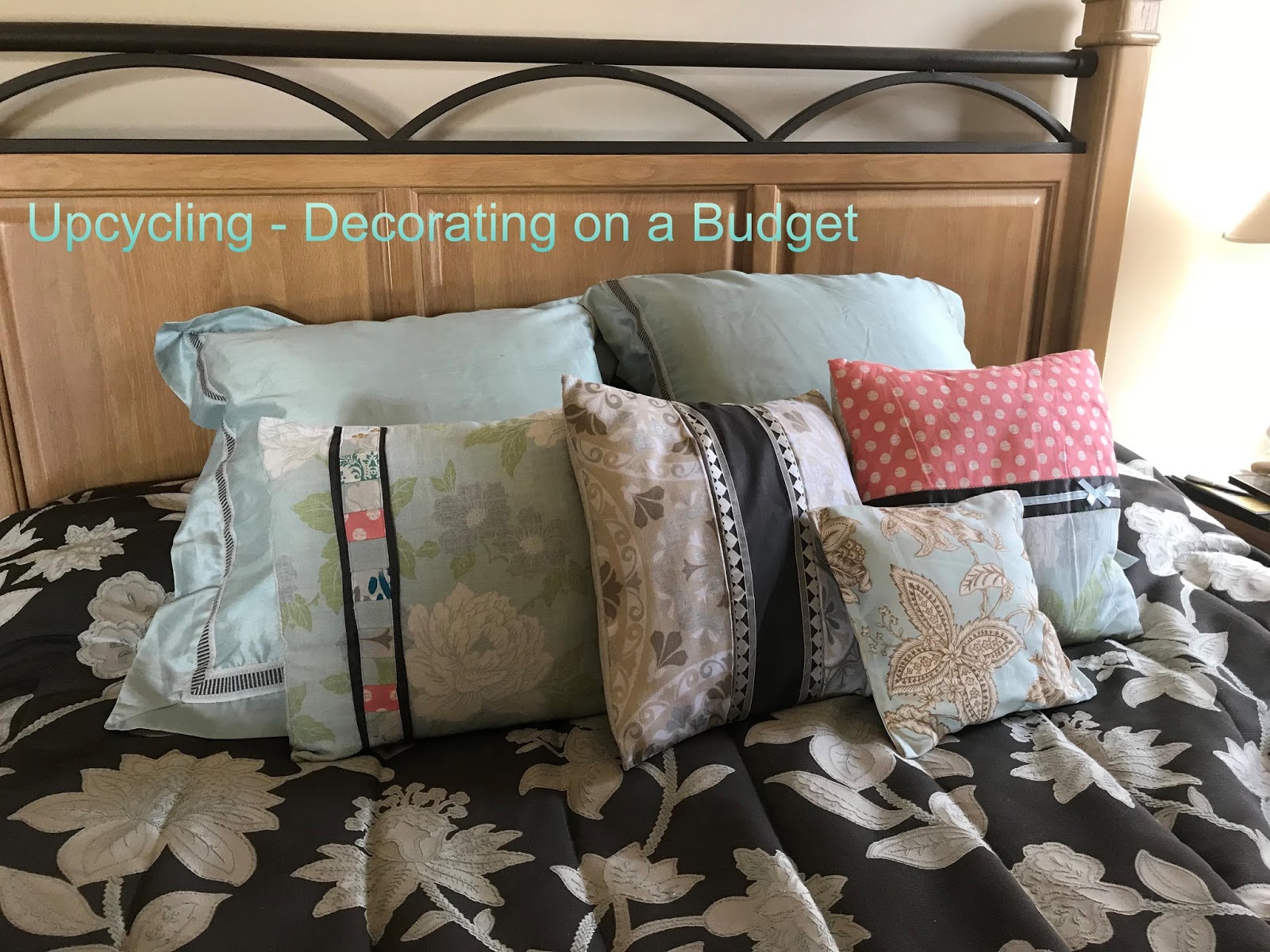 Straddling the Gap Upcycling Goodwill Challenge Pillows!