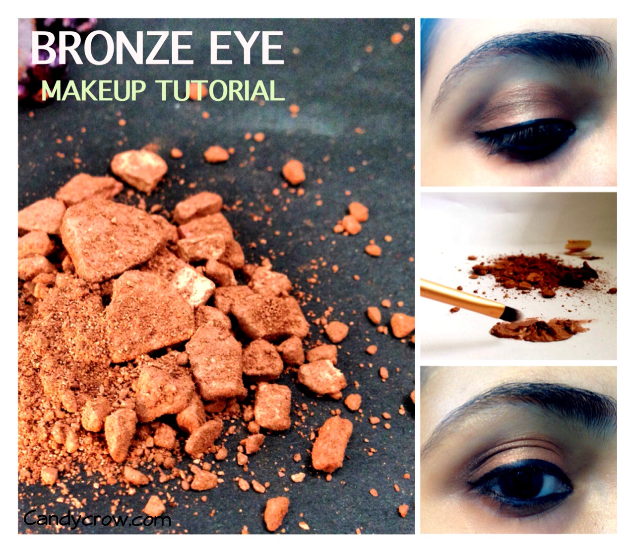 step by step Bronze Eye Makeup Turorial