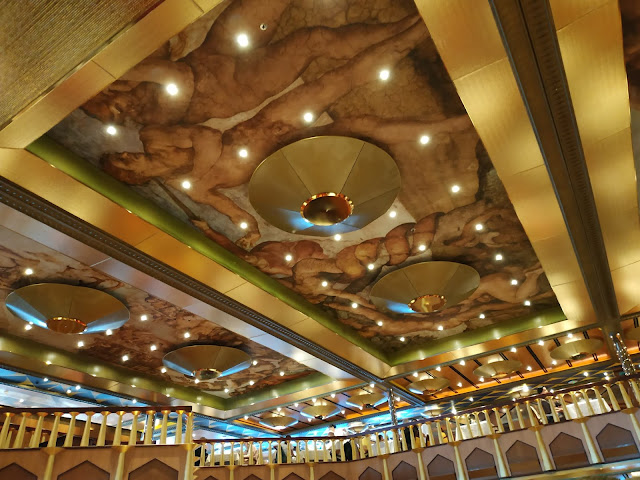 Le plafond du restaurant Michelangelo