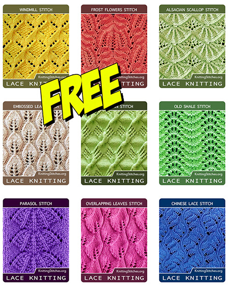 Beautiful Lace Pattern. Free knit lace patterns and learn how to follow them. 