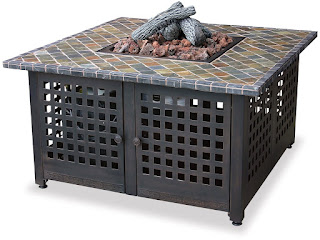 Blue Rhino GAD860SP LP Gas Outdoor Firebowl with Slate/Marble Mantel, picture, image, review features & specifications