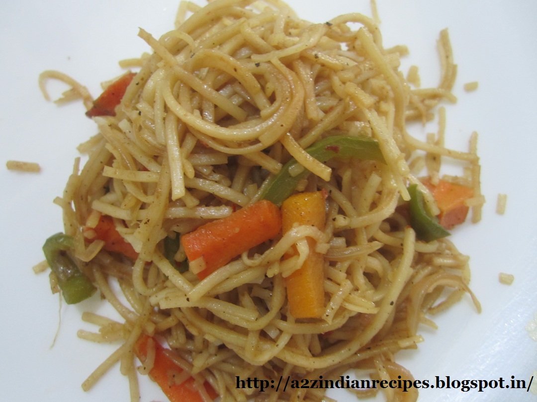 a2zindianrecipes Veg Noodles