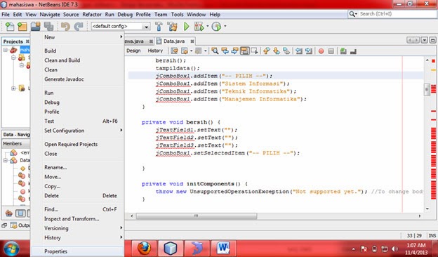 HappyKnowledge: Membuat Program Input data Menggunakan Java [NetBeans IDE]
