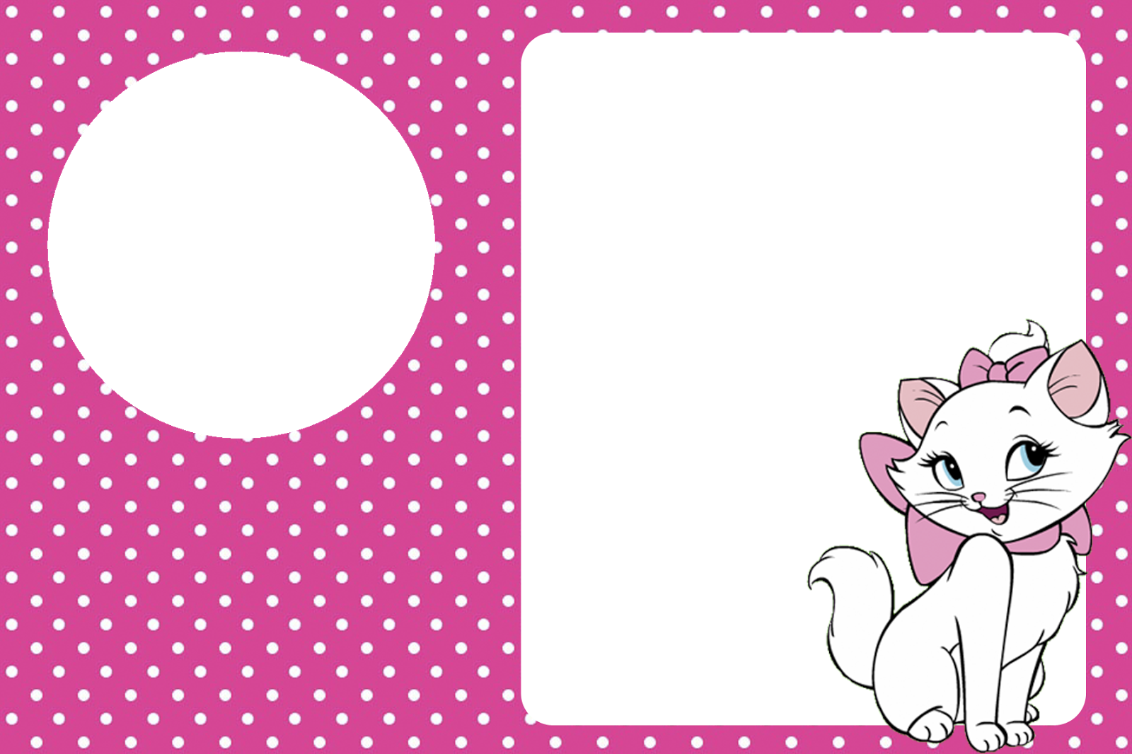 Marie: Imprimibles e Invitaciones para Imprimir Gratis. Invitaciones Gratis para Fiesta de Marie, Aristogatos.