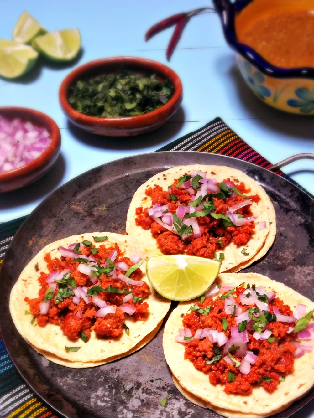 Tacos de Chorizo. 