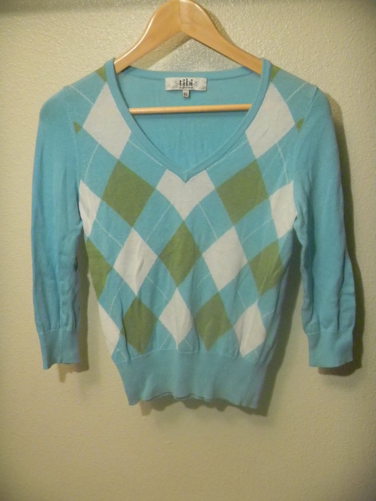 tibi v neck sweater