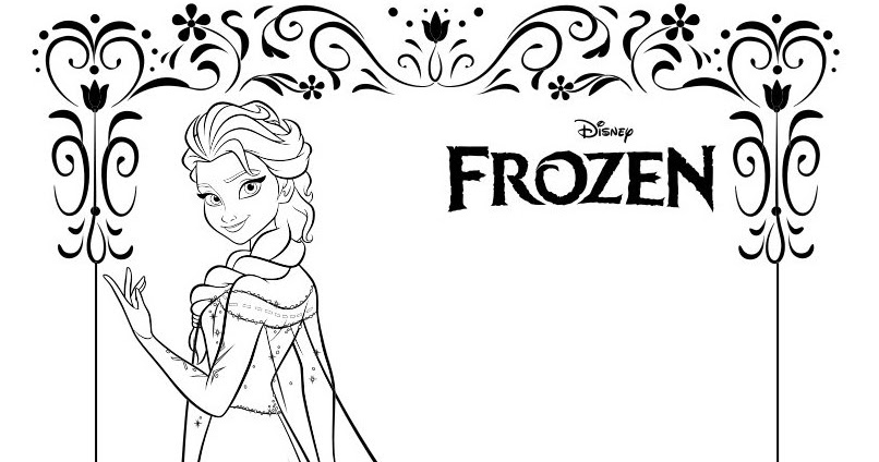 Gambar Mewarnai Frozen Elsa Terbaru gambarcoloring