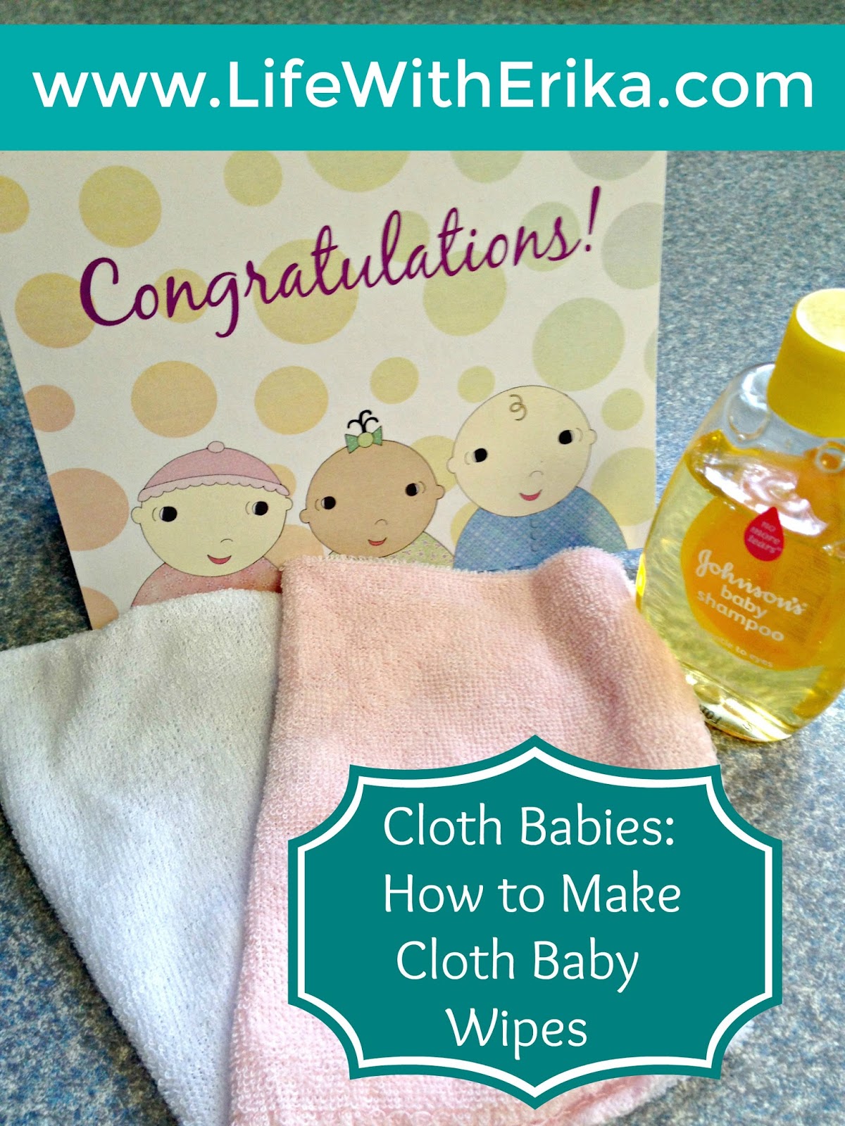 Life with Erika How to Make Your Own Cloth Baby Wipes
