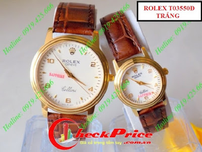 Quà 8 tháng 3 sang trọng đồng hồ đeo tay xinh lung linh ROLEX%2BT03550D%2BTRANG