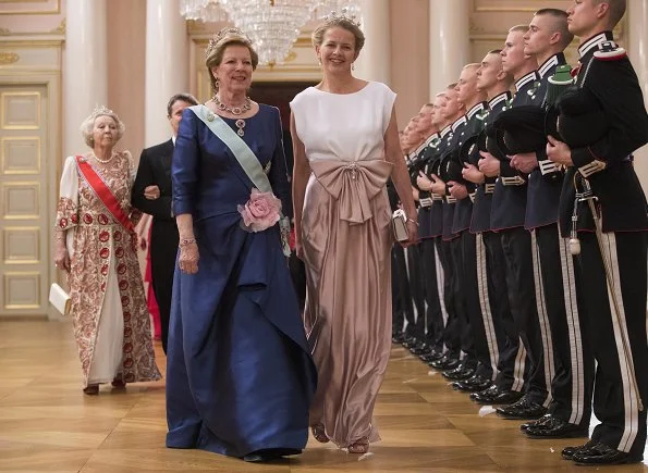 Queen Silvia, Queen Maxima, Grand Duchess Maria-Teresa, Queen Margrethe, Queen Mathilde, Crown Princess Victoria, Princess Sofia, Crown Princess Mary, Crown Princess Mette-Marit, Princess Stephanie, Princess Märtha Louise, Princess Beatrix, Princess Astrid, Queen Anne-Marie, Princess Mabel