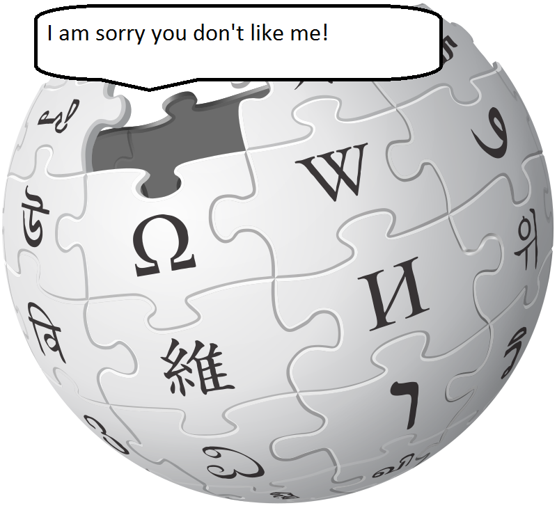Wikipedia apologizing