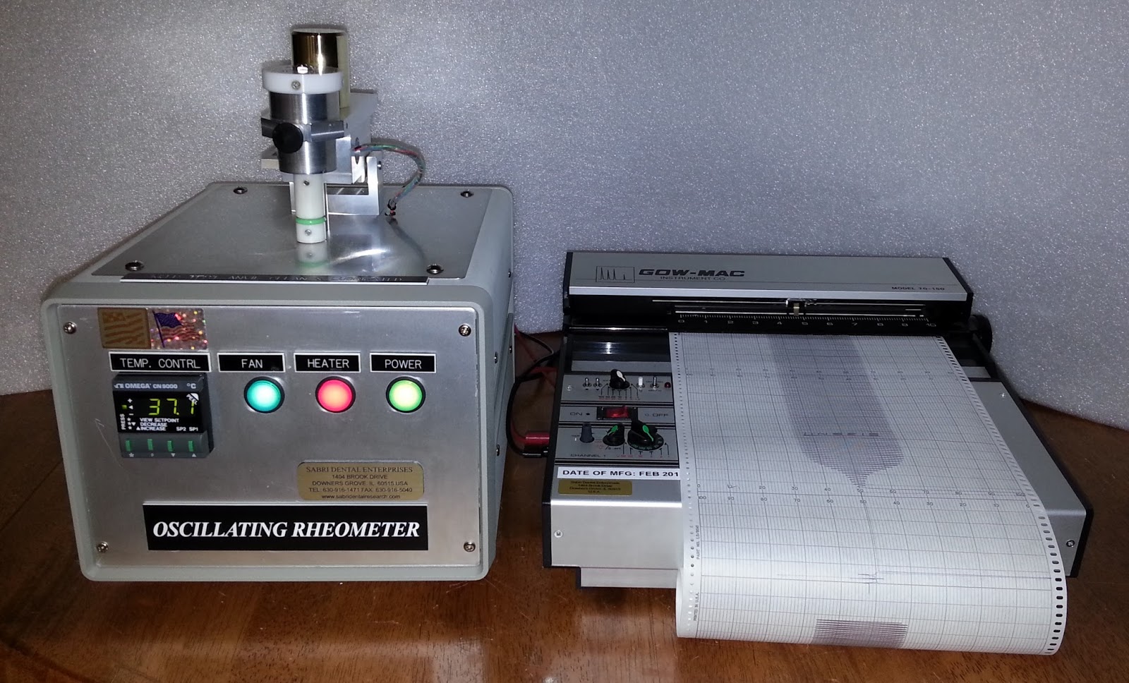 Sabri Dental Enterprises Inc. Oscillating Rheometer Instrument with
